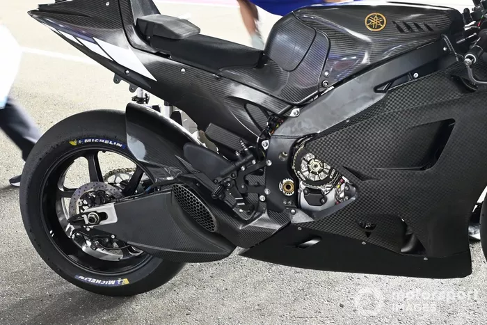 Detalle de la moto de Yamaha Factory Racing