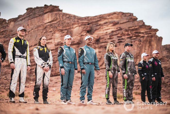 Mikaela Ahlin-Kottulinsky/Johan Kristoffersson, Rosberg X Racing Molly Taylor/Kevin Hansen, JBXE Jutta Kleinschmidt/Nasser Al-Attiyah, Christine 'GZ' Giampaoli Zonca/Lance Woolridge, Veloce Racing Abt Cupra XE Tamara Molinaro/Oliver Bennett, Xite Energy R