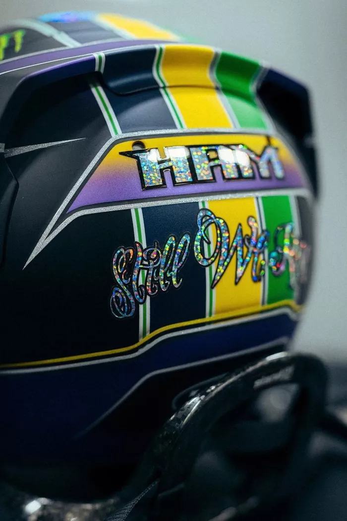 Helmet of Lewis Hamilton, Mercedes