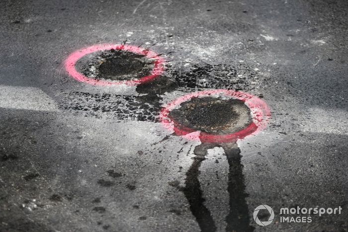 Reparación de arquetas en el circuito