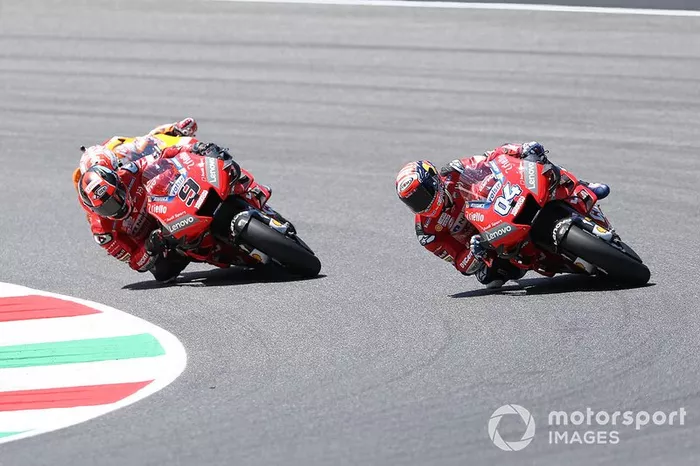 Danilo Petrucci, Ducati Team, Andrea Dovizioso, Ducati Team & Marc Marquez, Repsol Honda Team MotoGP