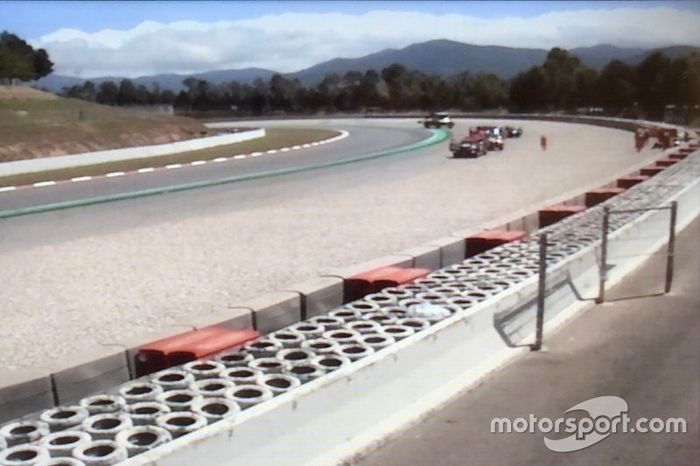 Captura de pantalla incidente Callum Ilott, Alfa Romeo Racing C38