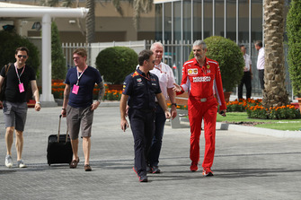 Christian Horner, Red Bull Racing Team Principal and Maurizio Arrivabene, Ferrari Team Principal