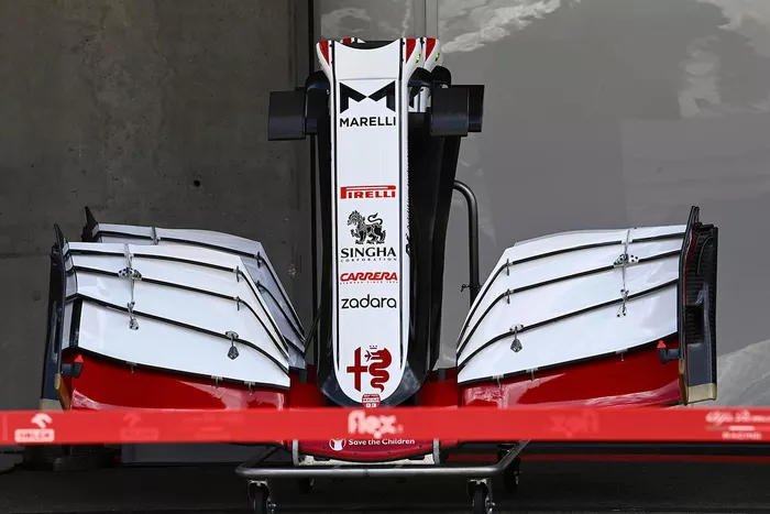 Alerón delantero del Alfa Romeo Racing C41
