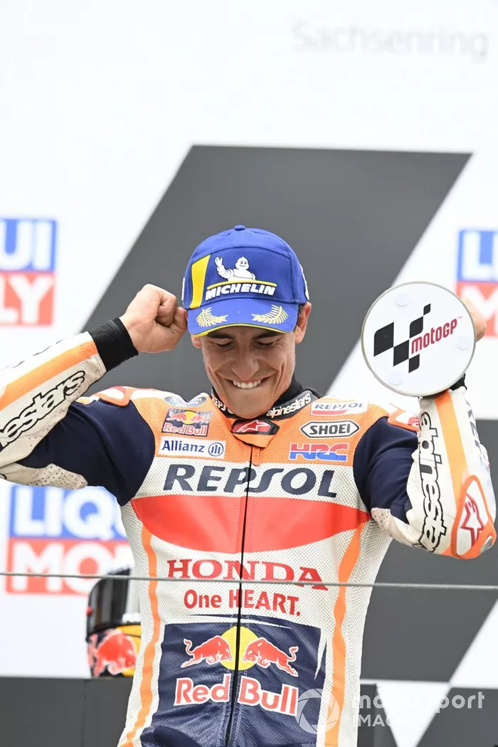 Podio: ganador de la carrera Marc Márquez, Repsol Honda Team