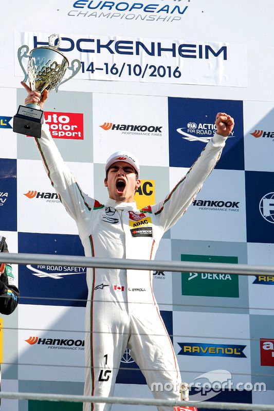 Podium: ganador, Lance Stroll, Prema Powerteam Dallara F312 - Mercedes-Benz