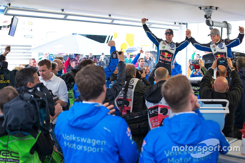 Winners Andreas Mikkelsen, Anders Jäger, Volkswagen Polo WRC, Volkswagen Motorsport