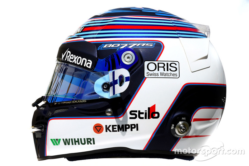 Il casco di Valtteri Bottas, Williams