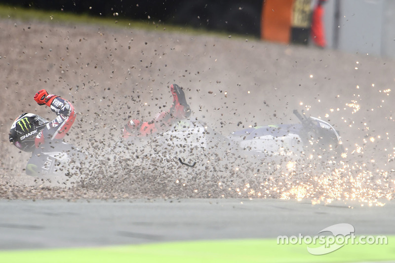 Jorge Lorenzo, Yamaha Factory Racing crash