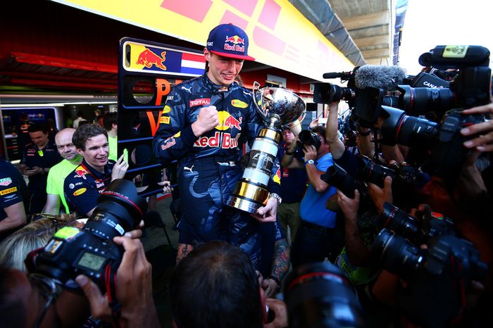 Max Verstappen tras ganar en Montmeló