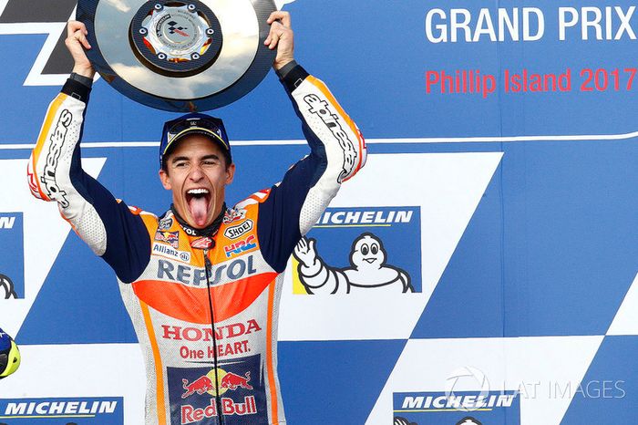 Podium ganador Marc Marquez, Repsol Honda Team