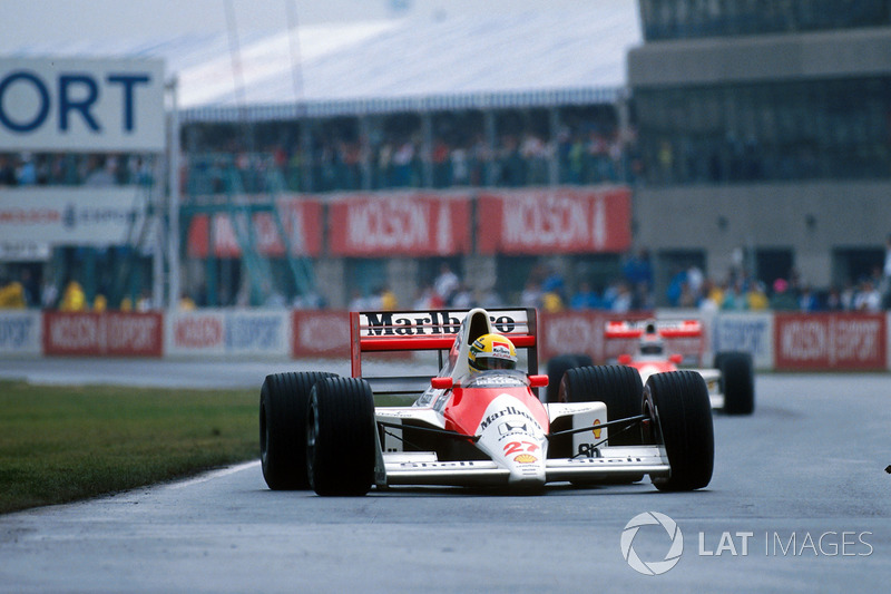 Ayrton Senna, McLaren MP4/5B; Gerhard Berger, McLaren MP4/5B