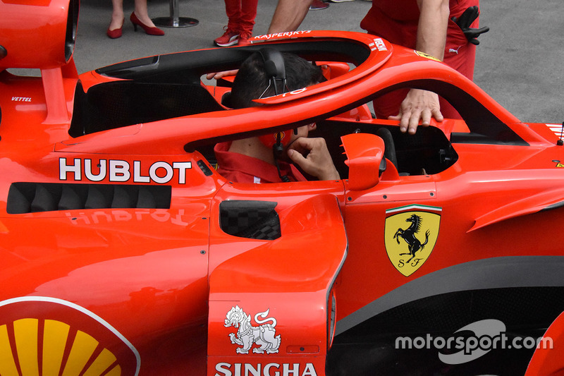 Ferrari SF71H halo detail