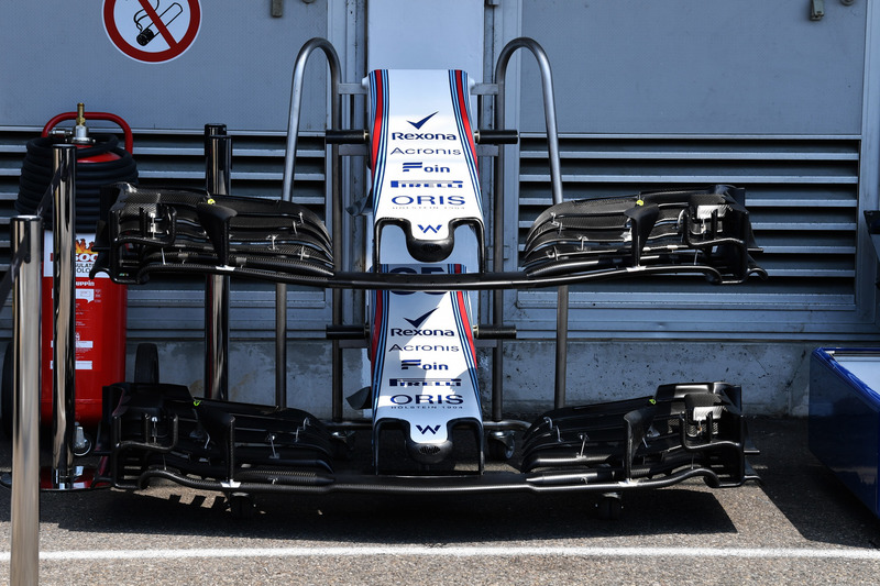 Morro y alerones delanteros del Williams FW41