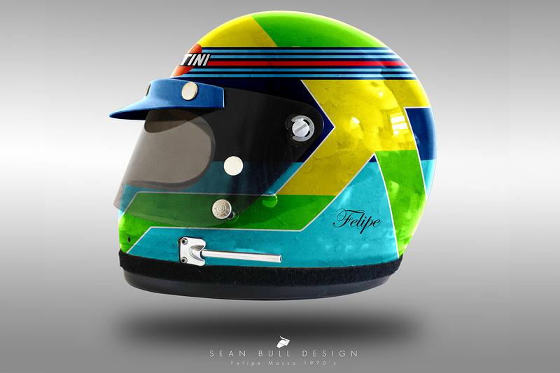 Casco concepto 1970 de Felipe Massa