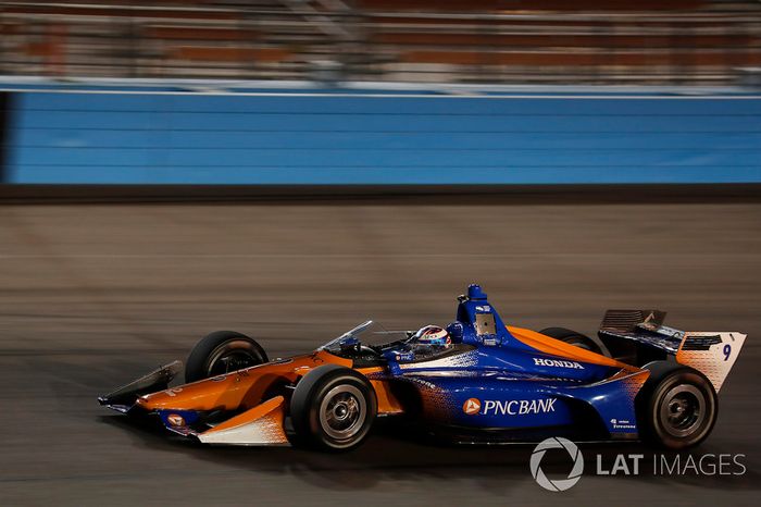 Scott Dixon, Chip Ganassi Racing Honda prueba el nuevo aeroscreen