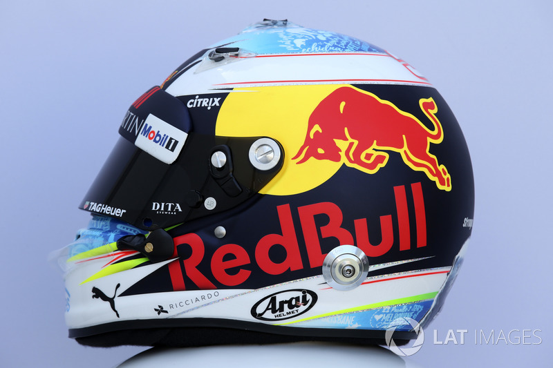 Casco de Daniel Ricciardo, Red Bull Racing