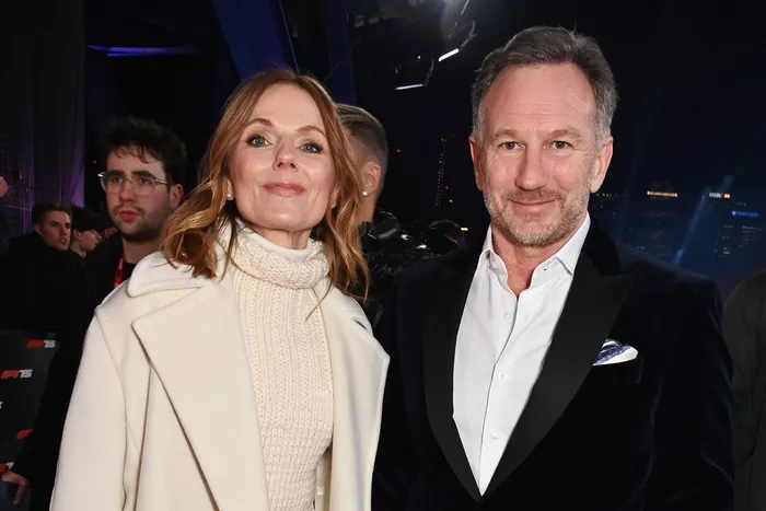 Geri Horner con Christian Horner, director del equipo Red Bull Racing