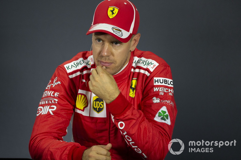 Sebastian Vettel, Ferrari in press conference