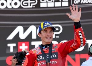 Ganador de la carrera Marc Márquez, equipo Ducati