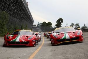 #51 AF Corse Ferrari 488 GTE Evo: Alessandro Pier Guidi, James Calado, #52 AF Corse Ferrari 488 GTE Evo: Daniel Serra, Miguel Molina