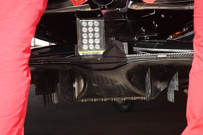 Detalle del difusor del Ferrari SF1000