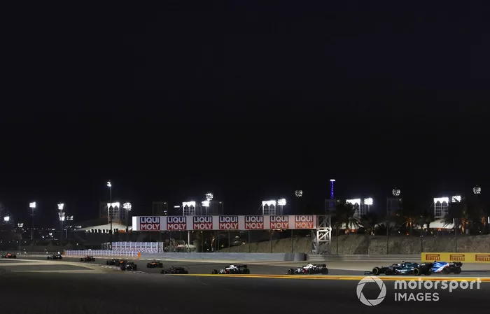 Kimi Raikkonen, Alfa Romeo Racing C41, Antonio Giovinazzi, Alfa Romeo Racing C41, Sebastian Vettel, Aston Martin AMR21, Esteban Ocon, Alpine A521