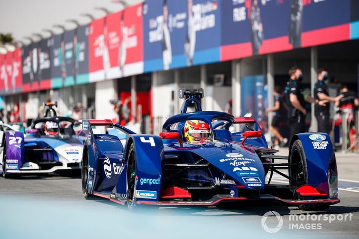 Robin Frijns, Envision Virgin Racing, Audi e-tron FE07, Jake Dennis, BMW i Andretti Motorsport, BMW iFE.21