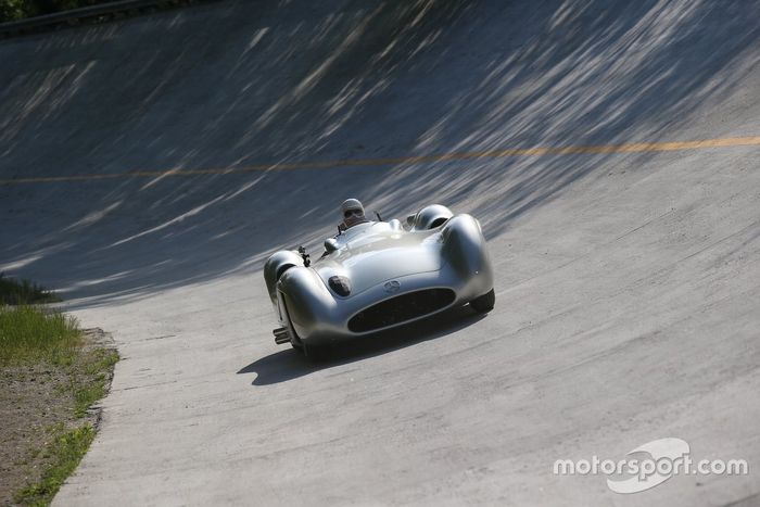 Lewis Hamilton y Sir Stirling Moss en Monza