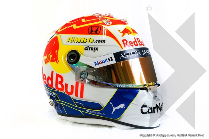 Casco de Max Verstappen, Red Bull Racing