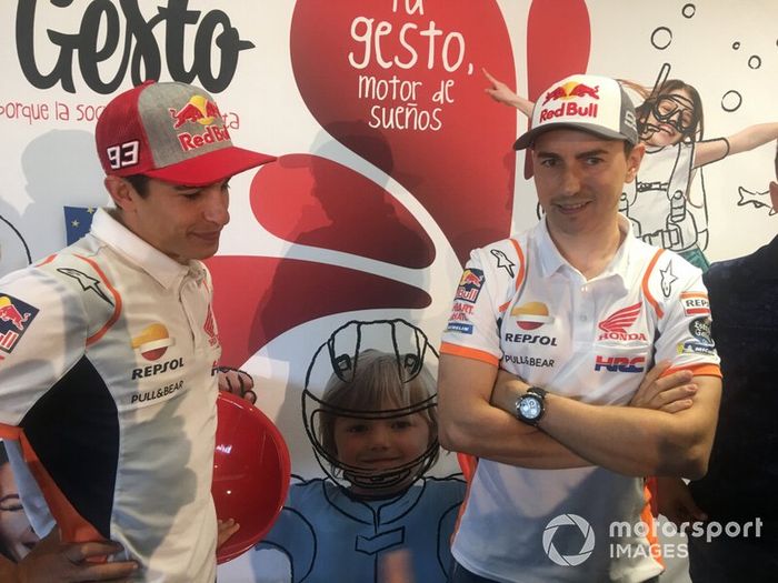 Marc Márquez y Jorge Lorenzo, Honda HRC, evento previo