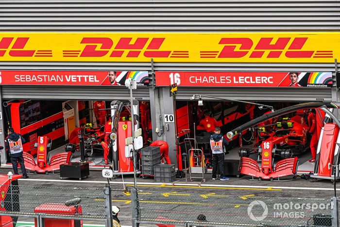 El garaje de Ferrari