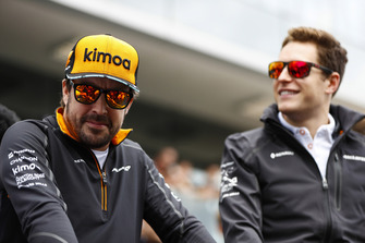Fernando Alonso, McLaren, with Stoffel Vandoorne, McLaren