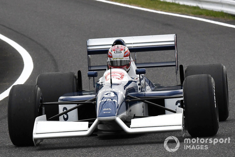Kazuki Nakajima, Tyrrell 017 at Legends F1 30th Anniversary Lap Demonstration