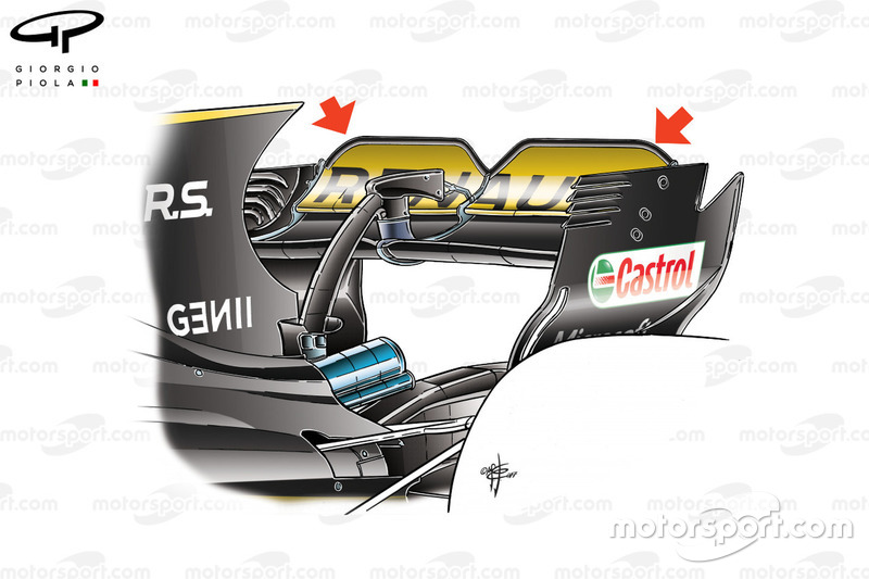 الجناح الخلفي لسيارة رينو آر.إس17