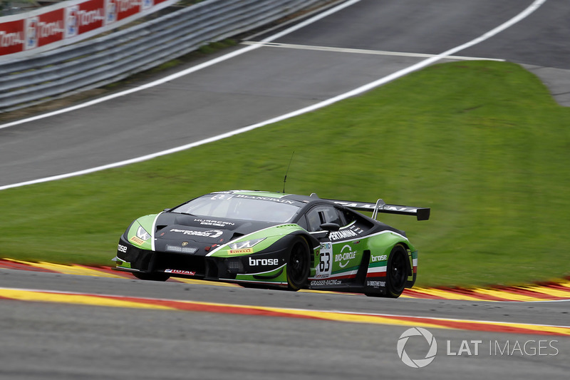 #63 GRT Grasser Racing Team Lamborghini Huracan GT3: Mirko Bortolotti, Christian Engelhart, Andrea C