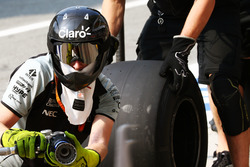 Sahara Force India F1 Team oefent een pitstop