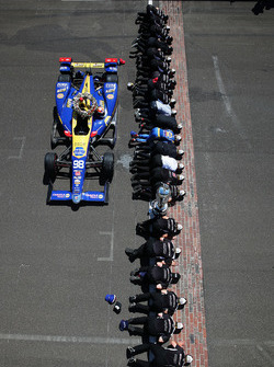 Ganador de la carrera Alexander Rossi, Herta - Andretti Autosport Honda