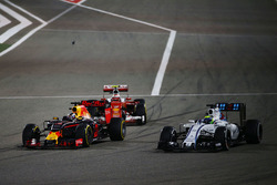 Kimi Räikkönen, Ferrari SF16-H; Daniel Ricciardo, Red Bull Racing RB12 und Felipe Massa, Williams FW