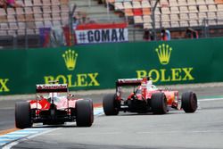 Sebastian Vettel, Ferrari SF16-H devant son équipier Kimi Raikkonen, Ferrari SF16-H