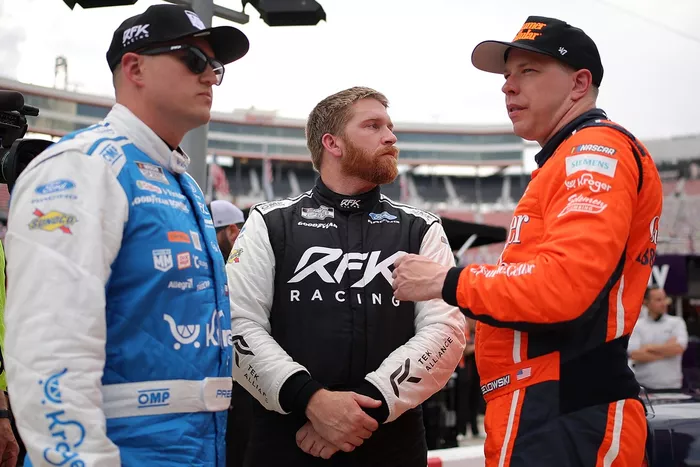 Ryan Preece, RFK Racing; Chris Buescher, RFK Racing; Brad Keselowski, RFK Racing