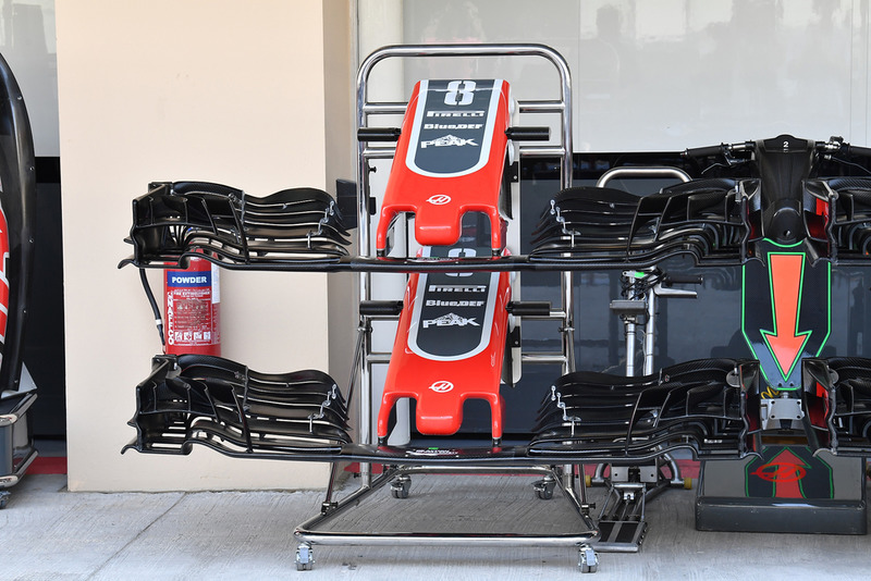 Morro y alerones delanteros del Haas F1 Team VF-18