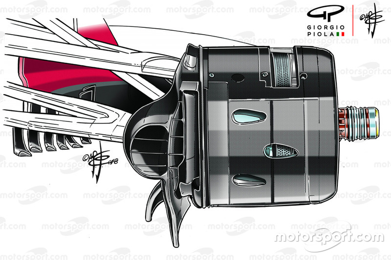 Ducto de freno del Ferrari SF71H