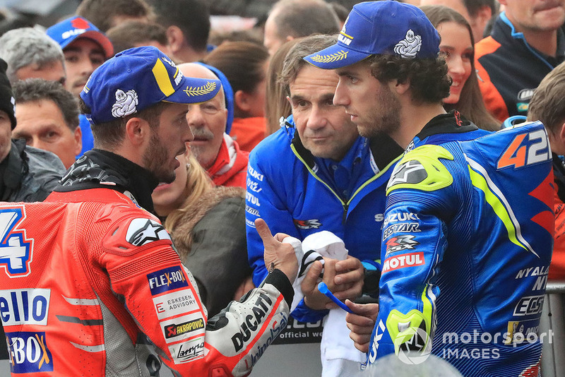 Ganador, Andrea Dovizioso, Ducati Team, segundo, Alex Rins, Team Suzuki MotoGP