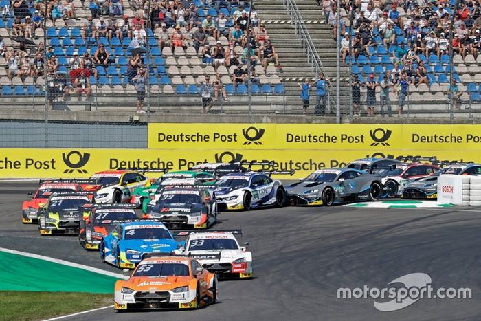 Start action, Jamie Green, Audi Sport Team Rosberg, Audi RS 5 DTM