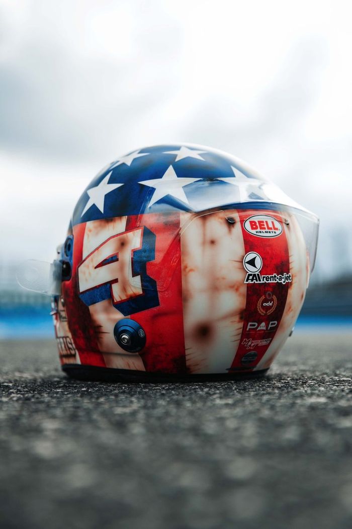 El casco de Lando Norris, McLaren, para el GP de Estados Unidos 2021