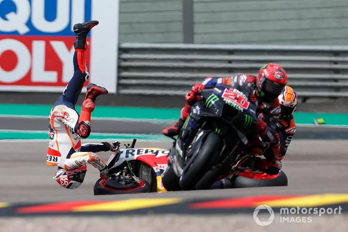 Marc Márquez, caída del Repsol Honda Team