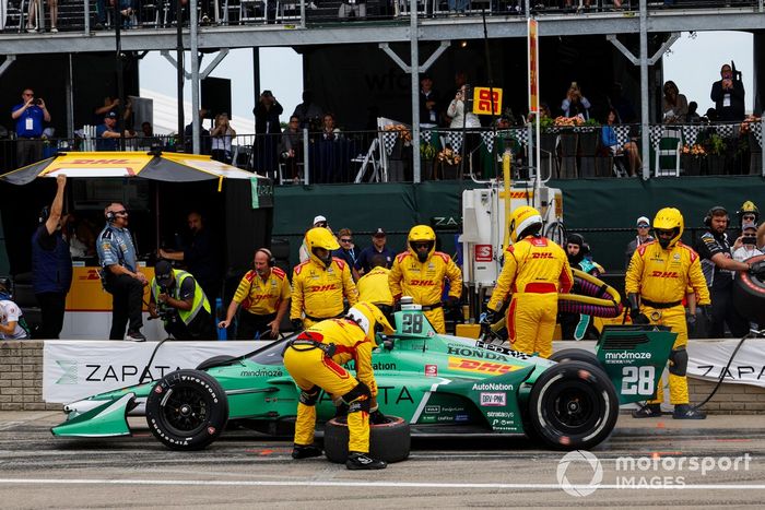 Romain Grosjean, Andretti Autosport Honda, Pit Stop