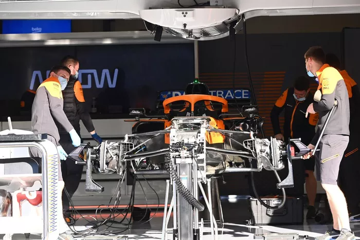 McLaren MCL35 front detail