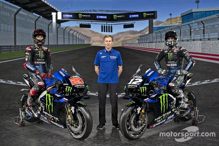 Maverick Vinales, Yamaha Factory Racing, Fabio Quartararo, Yamaha Factory Racing, Lin Jarvis. 
Amministratore delegato Yamaha Motor Racing 
